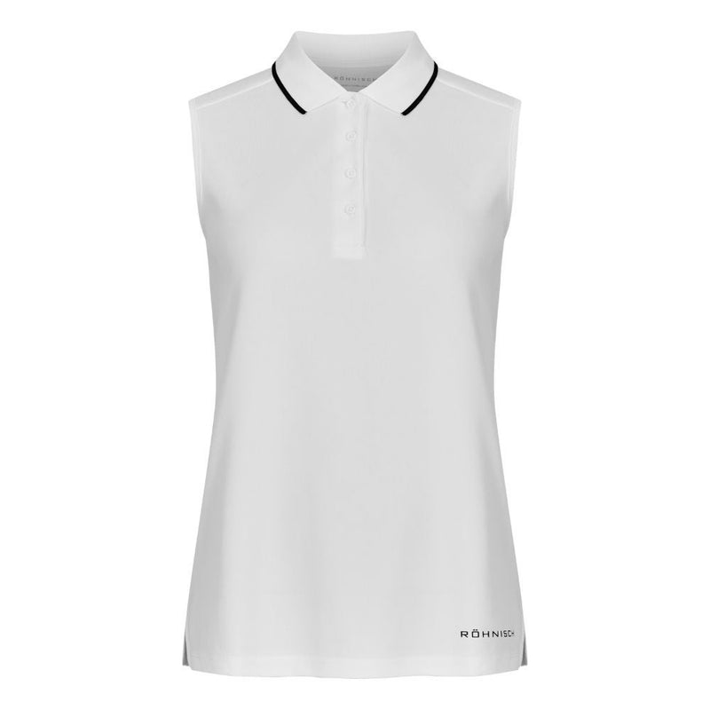 Röhnisch Miriam Sleeveless Pique Dame Hvit
