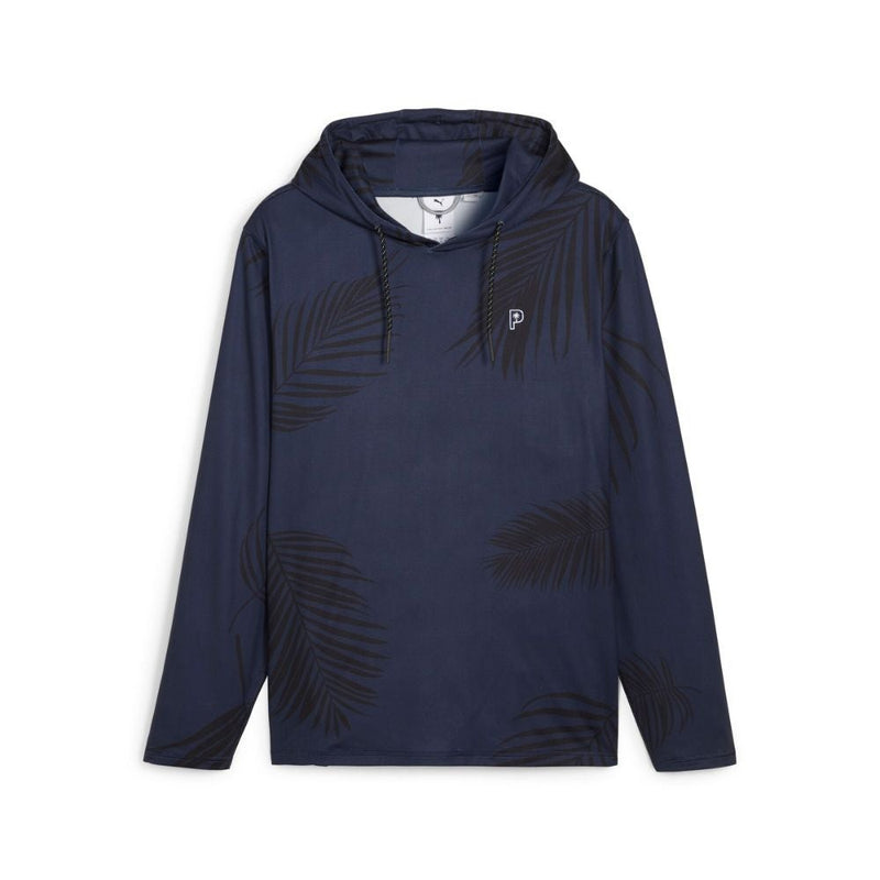 Puma PTC Palm Print Hoodie Herre Navy