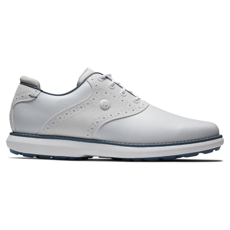 FootJoy Traditions Spikeless Golfsko Dame Hvit/Blå/Grå