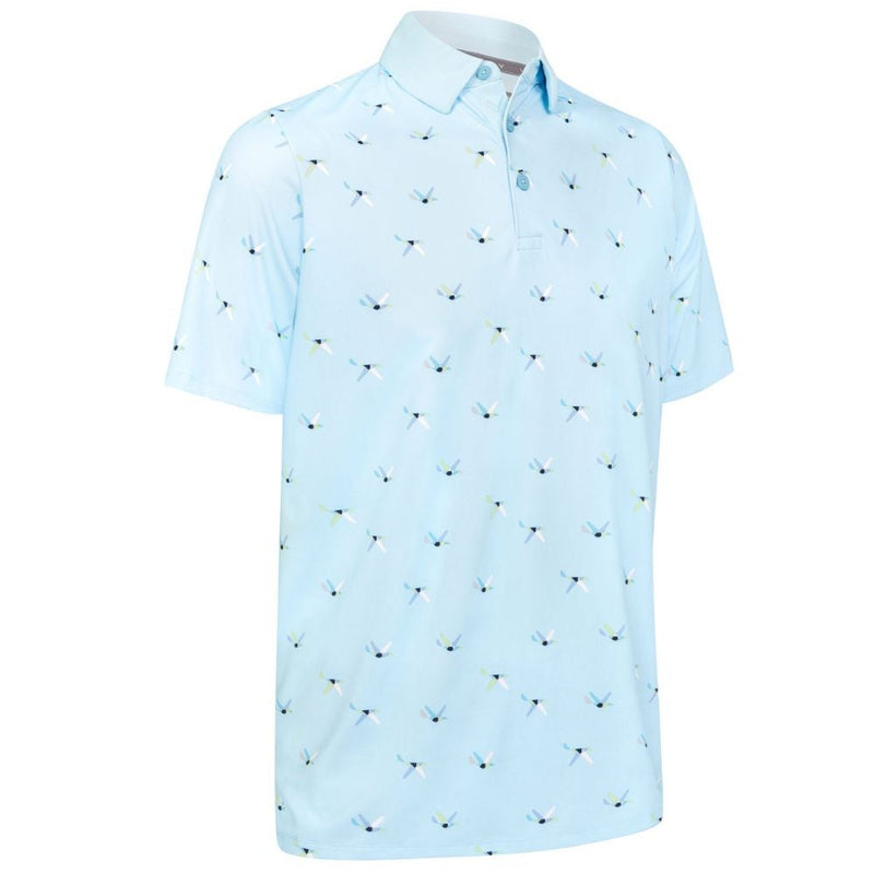 Callaway All Over Birdie Print Pique Herre Blå