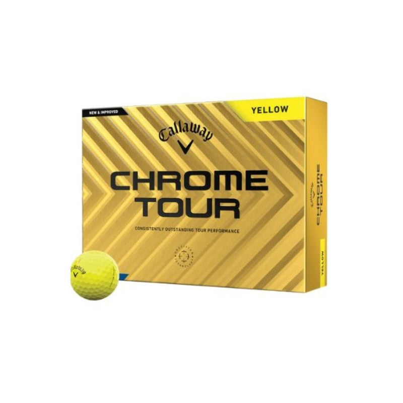 Callaway Chrome Tour Golfball Gul