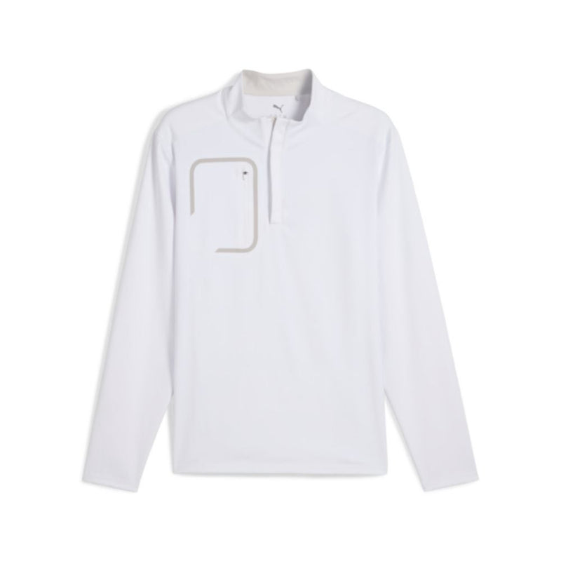 Puma Cloudspun Tech 1/4 Genser Herre Hvit