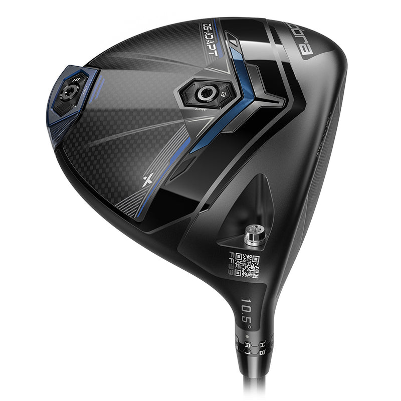 Cobra DS-Adapt X Driver Høyre 10,5° Stiff (TT Project X Denali Blue S 65g, Lamkin Crossline Black)
