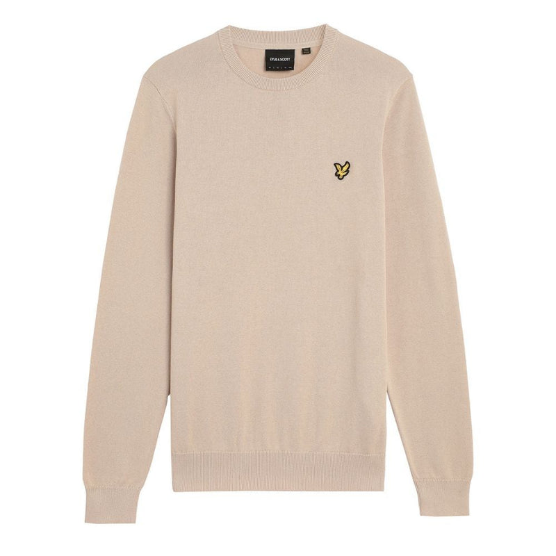 Lyle & Scott Crew Neck Genser Herre Beige