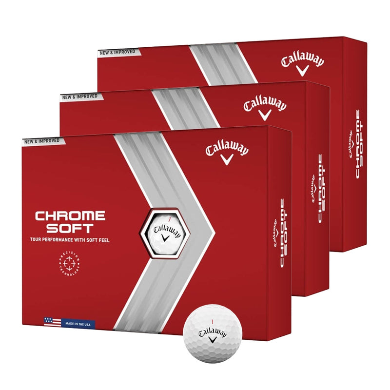Callaway Chrome Soft 22 Golfball Hvit 3 Dusin