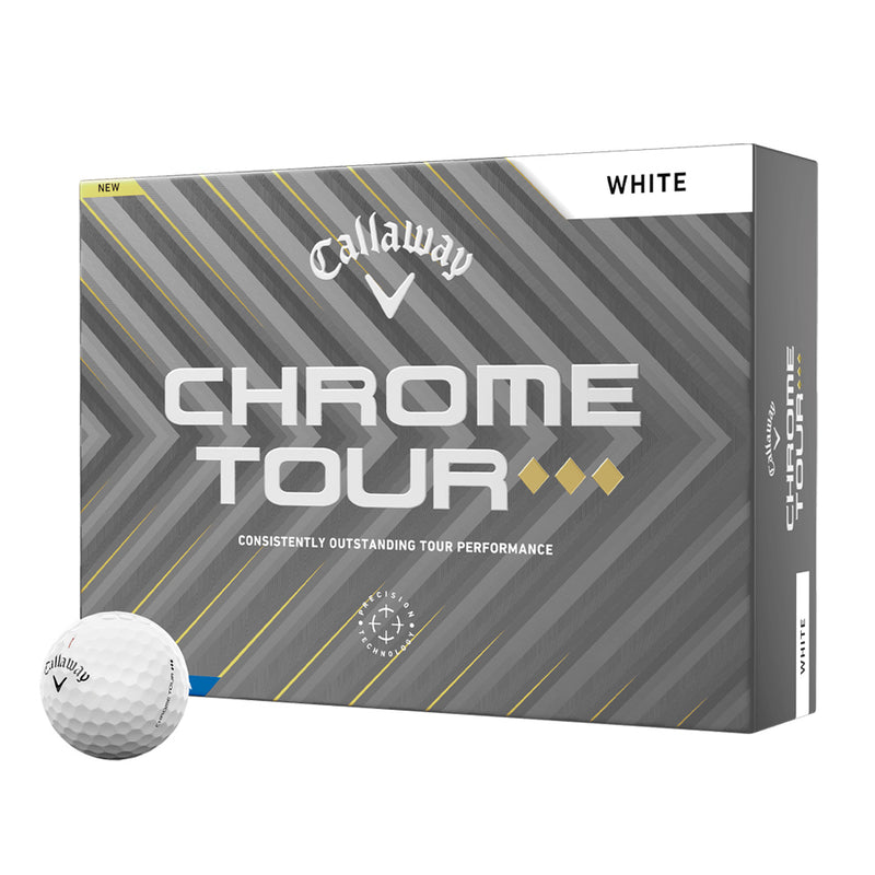 Callaway Chrome Tour Triple Diamond Golfball Hvit