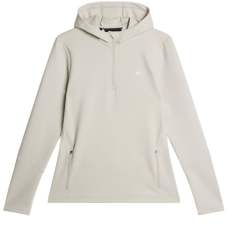 J.Lindeberg Aerial Quarter Zip Hettegenser Dame Moonbeam