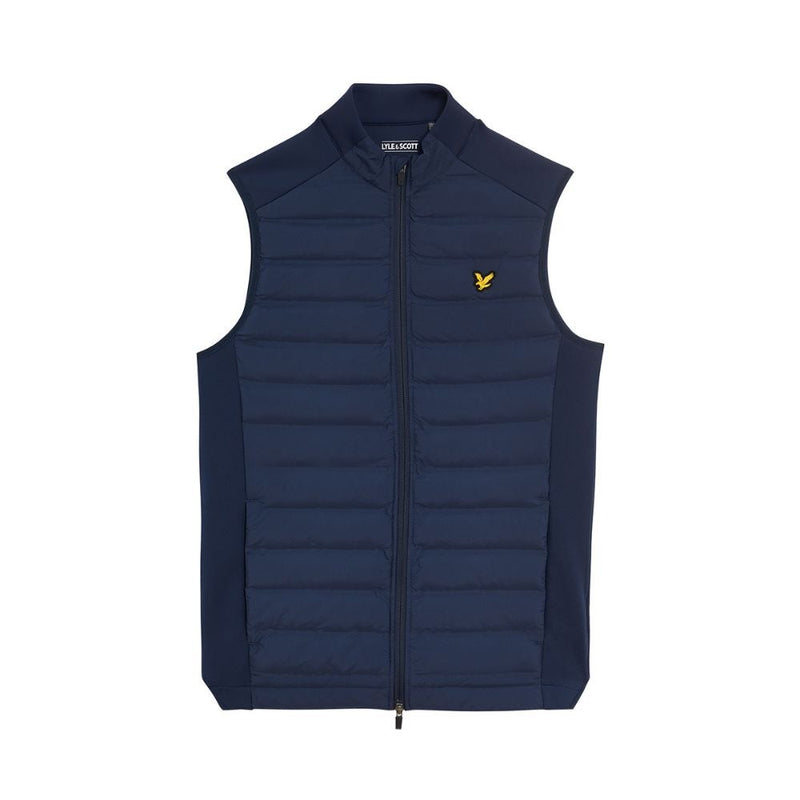 Lyle & Scott Hybrid Quilted Vest Herre Blå