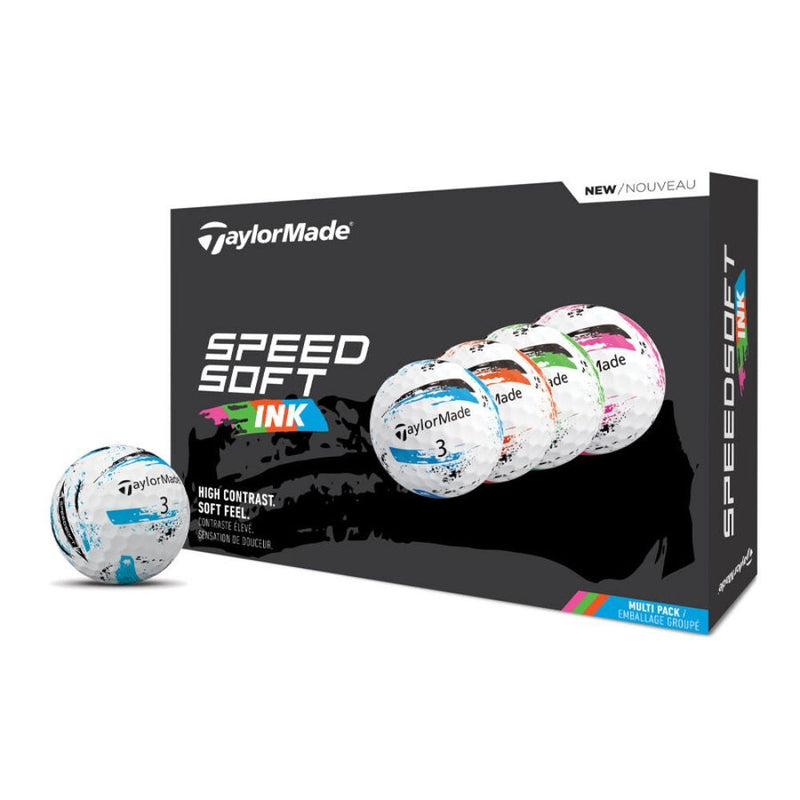 TaylorMade SpeedSoft Ink Multi Golfball