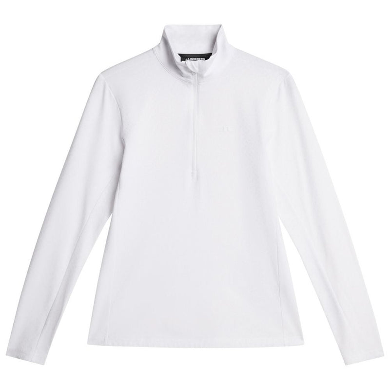 J.Lindeberg Lauryn Quarter Zip Midlayer Dame Hvit