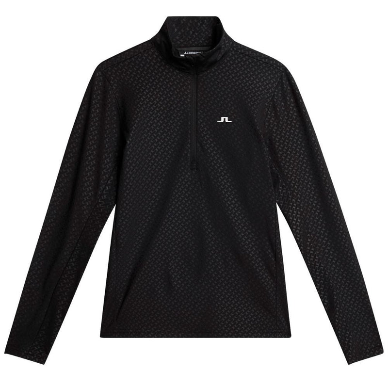 J.Lindeberg Lauryn Quarter Zip Midlayer Dame Svart