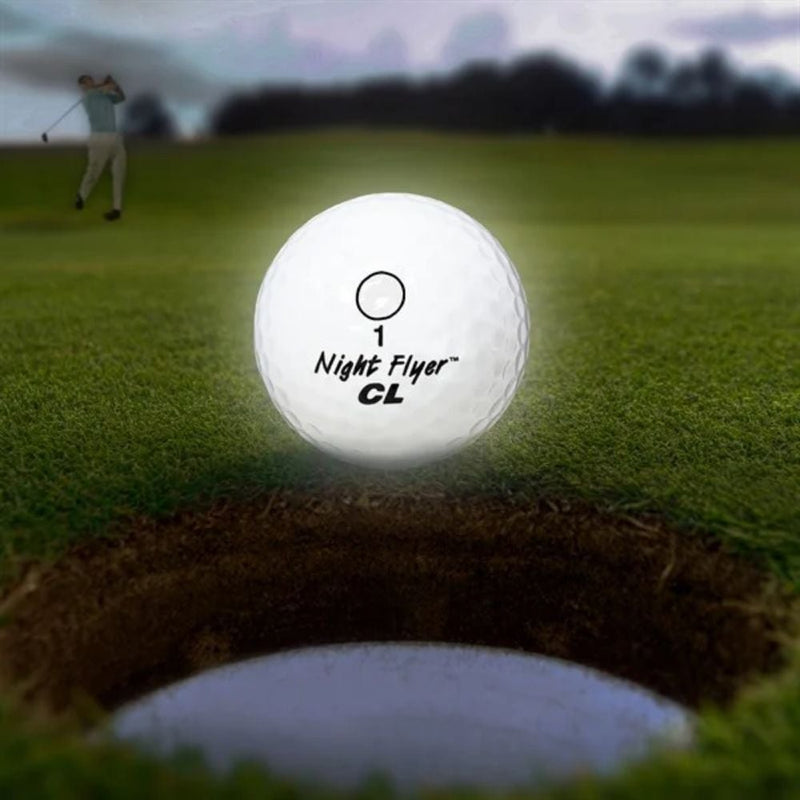 Night Flyer Selvlysende LED Golfball Hvit