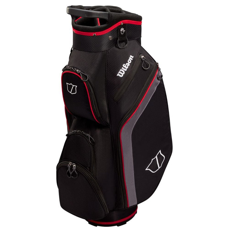 Wilson Lite 3 Trallebag Svart/Grå/Rød