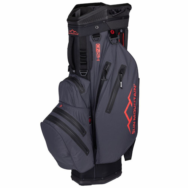 Sun Mountain H2NO Lite Trallebag Svart/Grå/Rød