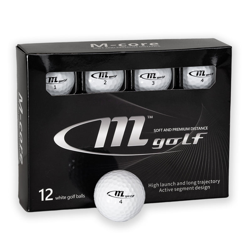 Mgolf M-Core Golfball Hvit
