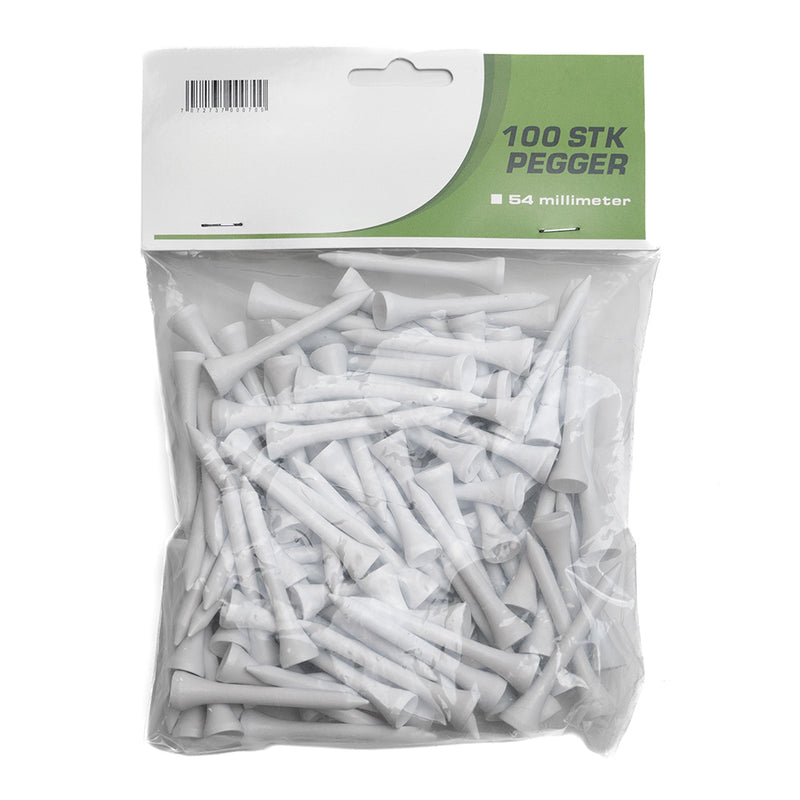 RG Golf Golfpegger 54mm 100pk Hvit