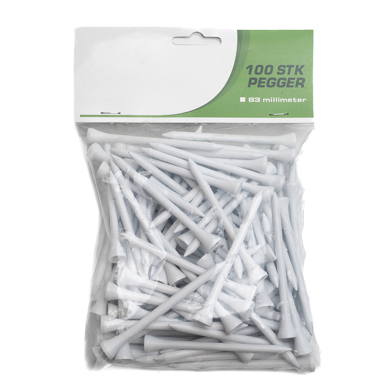 RG Golf Golfpegger 83mm 100pk Hvit