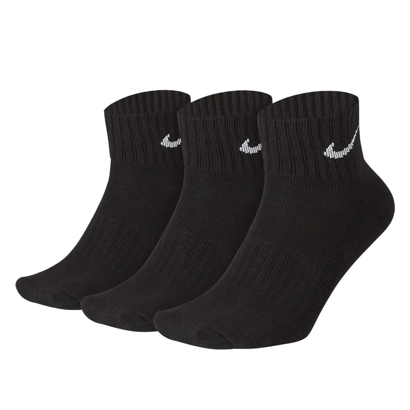 Nike Ankelsokker Demping 3 Pack Svart L ()