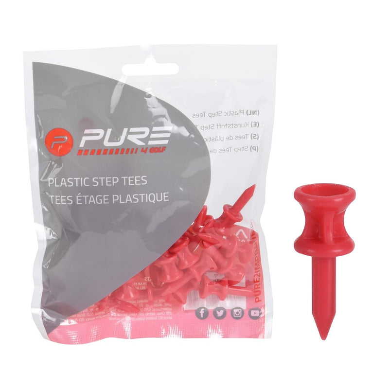 Pure2Improve Golfpegger Step Tees 31mm 30pk