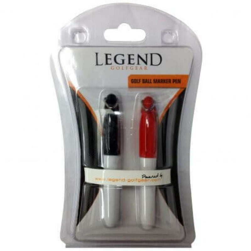 Legend Markeringspenn 2 Pack Svart/Rød