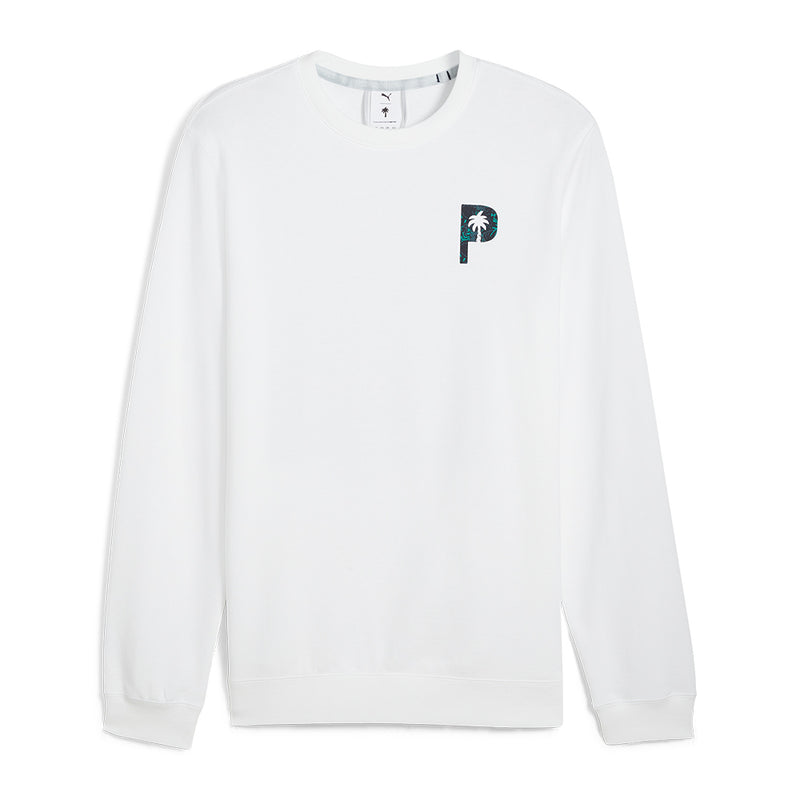 Pua PTC Glitch Graphic Crew Neck Genser Herre Hvit