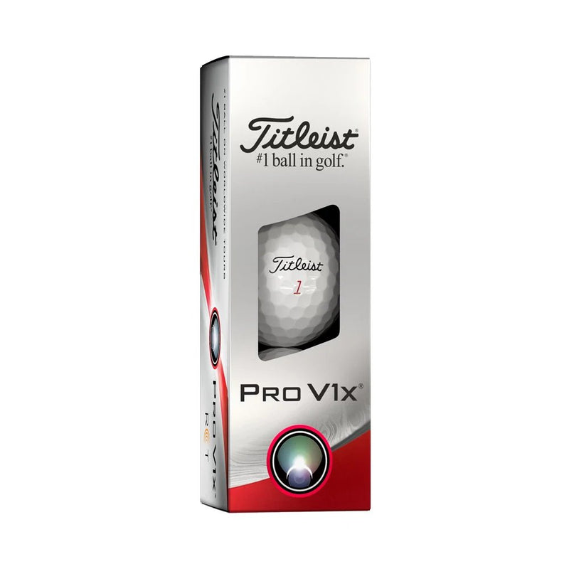 Titleist Pro V1x RCT 2023 Golfball Hvit 3 Pack