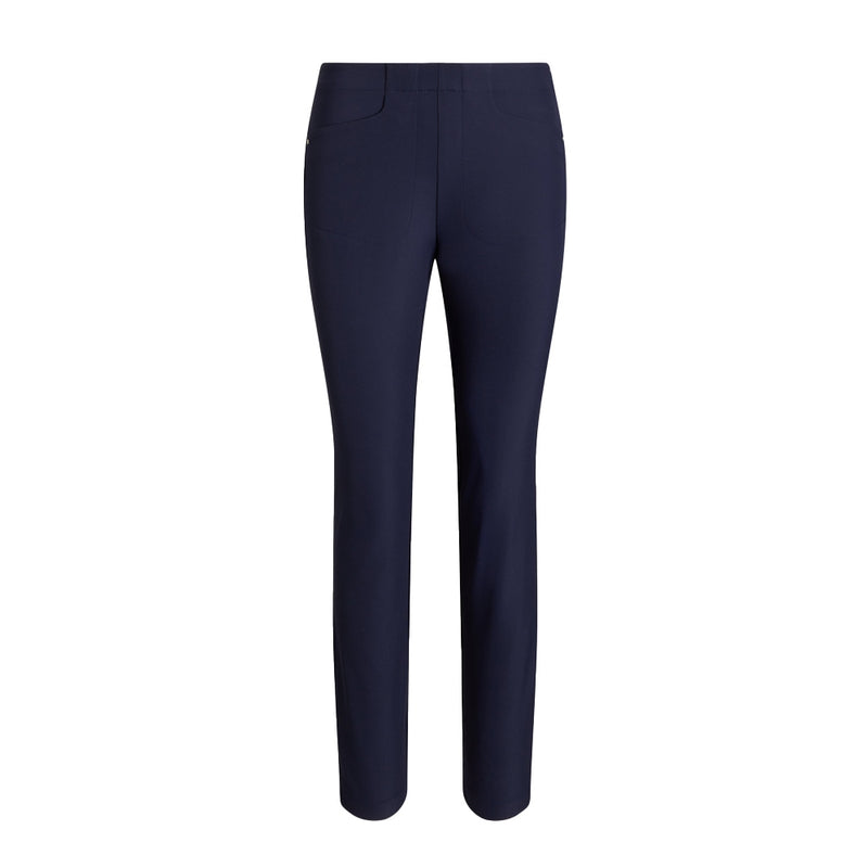 Ralph Lauren Stretch Twill Athletic Bukse Dame Navy Str.