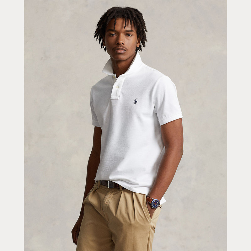 Ralph Lauren The Iconic Mesh Pique Herre Hvit