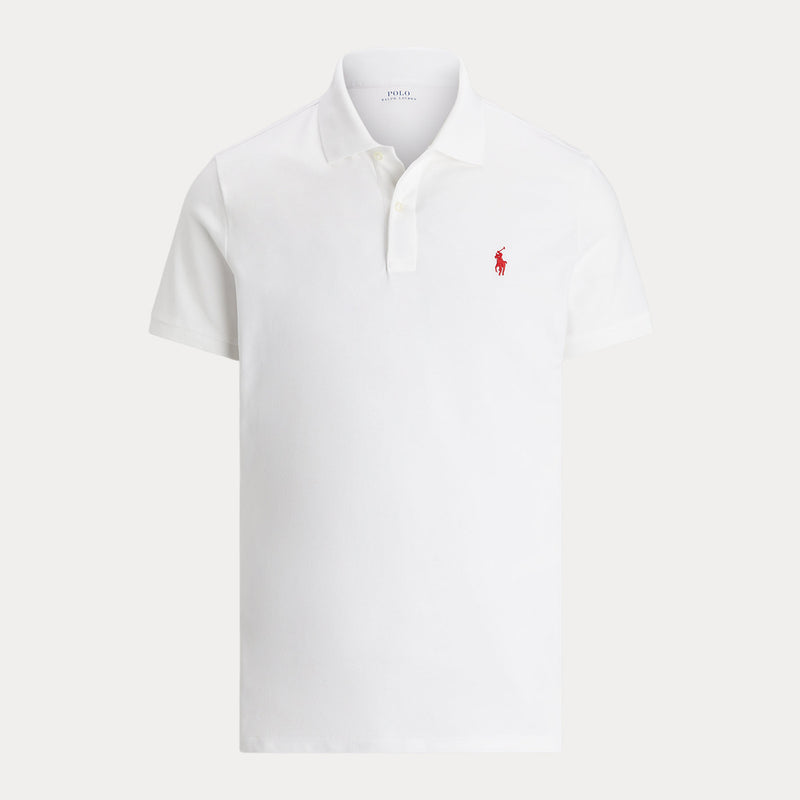 Ralph Lauren Tailored Fit Pique Hvit