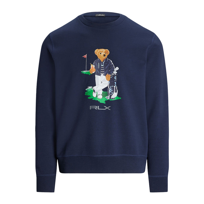 Raph auren Poo Bear Doube Knit Genser Herre Navy