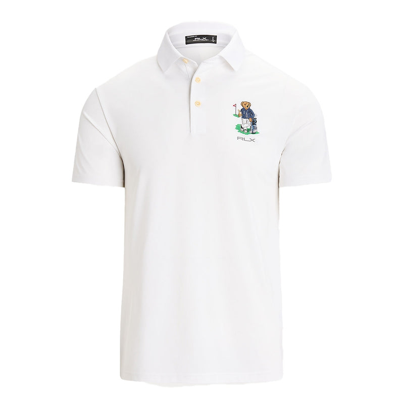 Ralph Lauren Bear Pique Herre Hvit