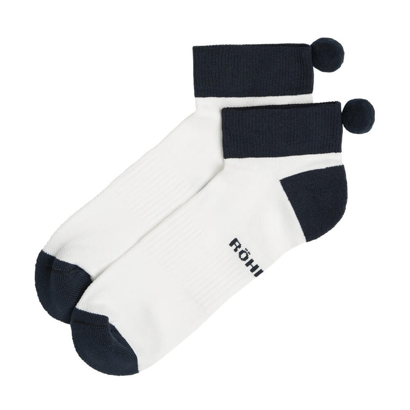 Röhnisch Pompom Sokker Dame Navy 2 Pack