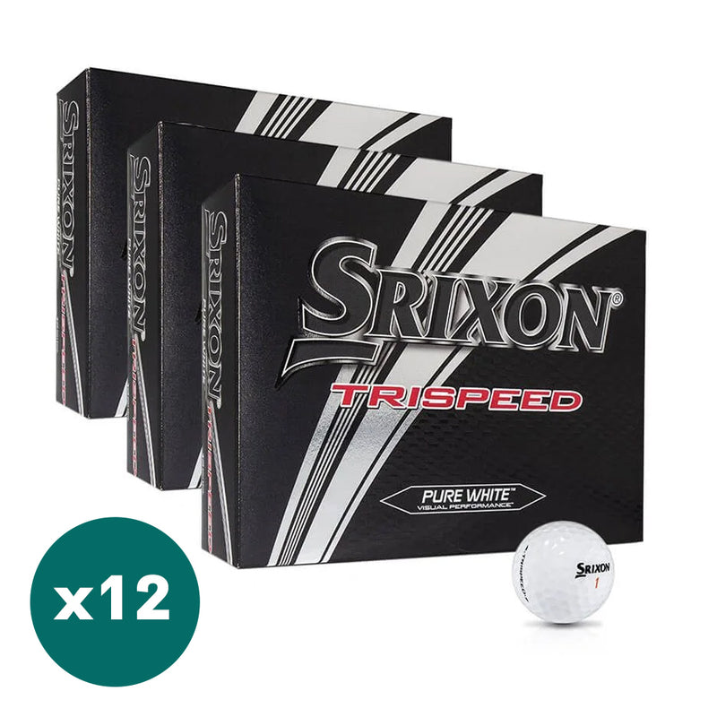 Srixon TriSpeed 4 3-Lags Golfball Hvit 12 Dusin