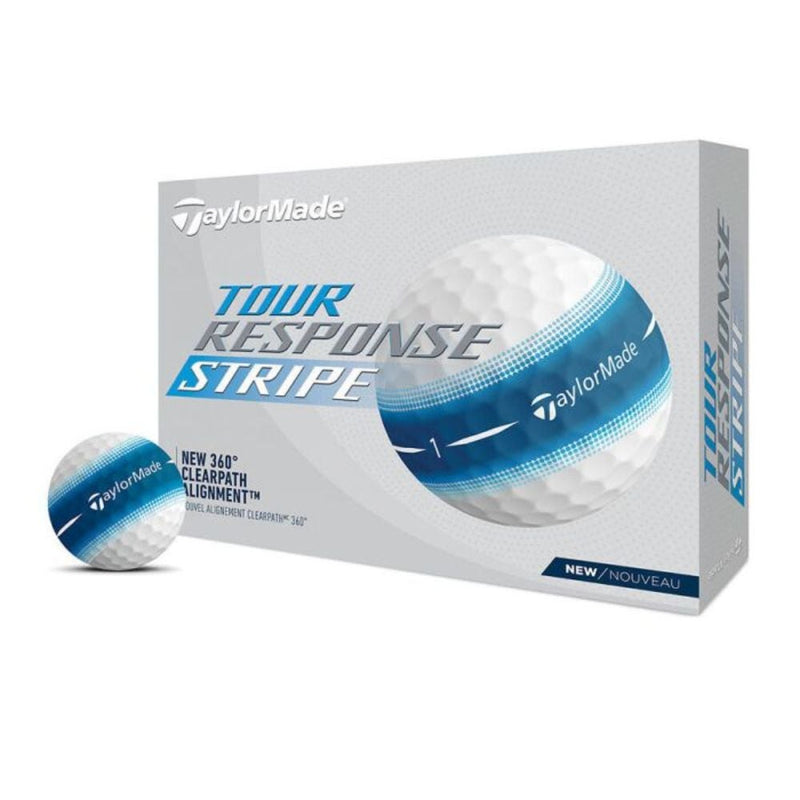 TaylorMade Tour Response Stripe Golfball Blå
