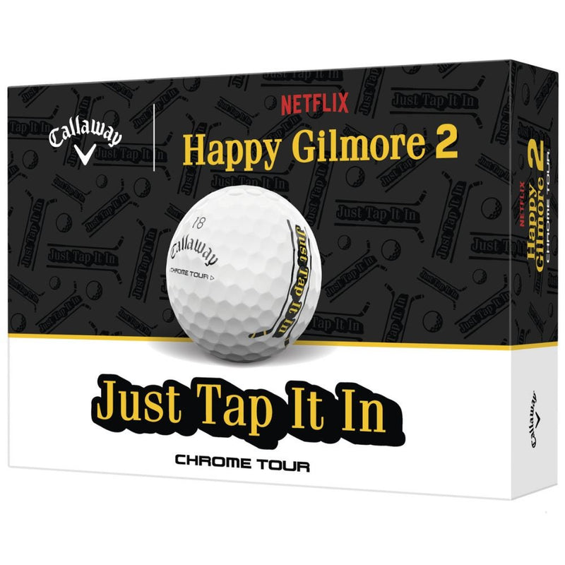 Callaway Happy Gilmore 2 Chrome Tour Golfball “Just Tap It In”
