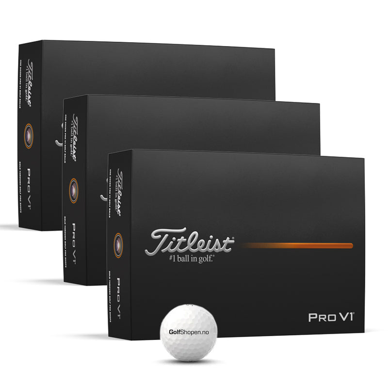 Titleist Pro V1 Golfball Hvit 3 Dusin