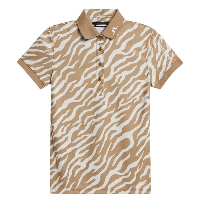 J.Lindeberg Tour Tech Print Pique Dame Tour Tiger Eye