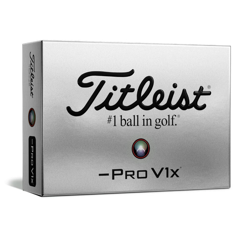 Titleist Pro V1x Left Dash Golfball Hvit