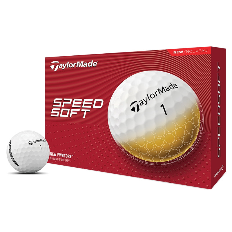TaylorMade SpeedSoft Golfball Hvit
