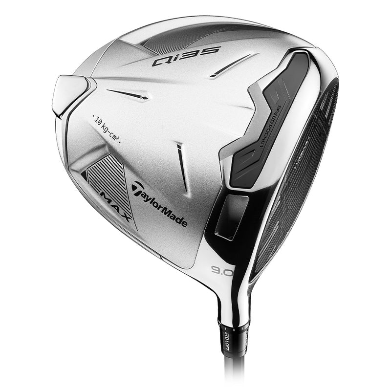 TaylorMade Qi35 Max Designer Series Sølv Driver Høyre 10,5° Regular (Mitsubishi Diamana T+ 60, Golf Pride Z-Grip Black/Silver)