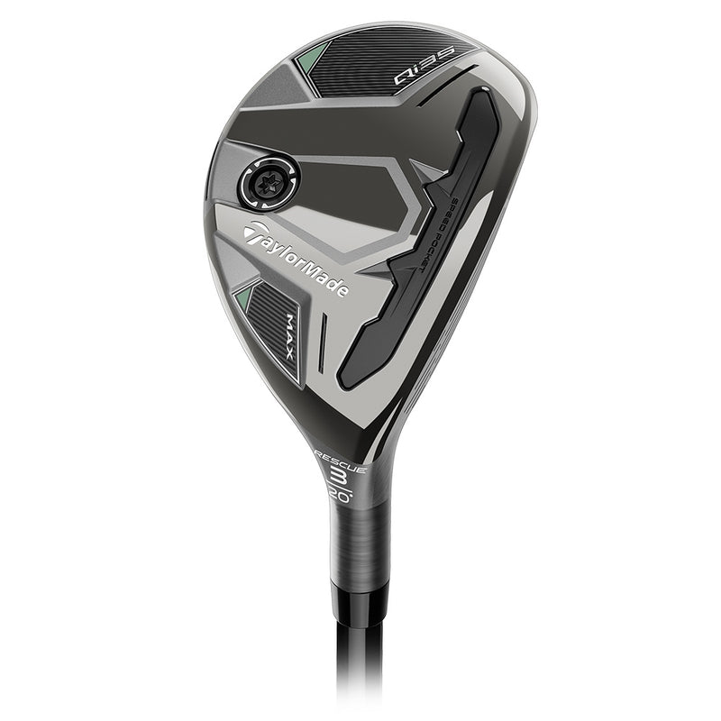 TaylorMade Qi35 Max 6-Hybrid 31° Høyre Lite/A (Fujikura AirSpeeder 25’ 5, Golf Pride Z-Grip Black/Silver)