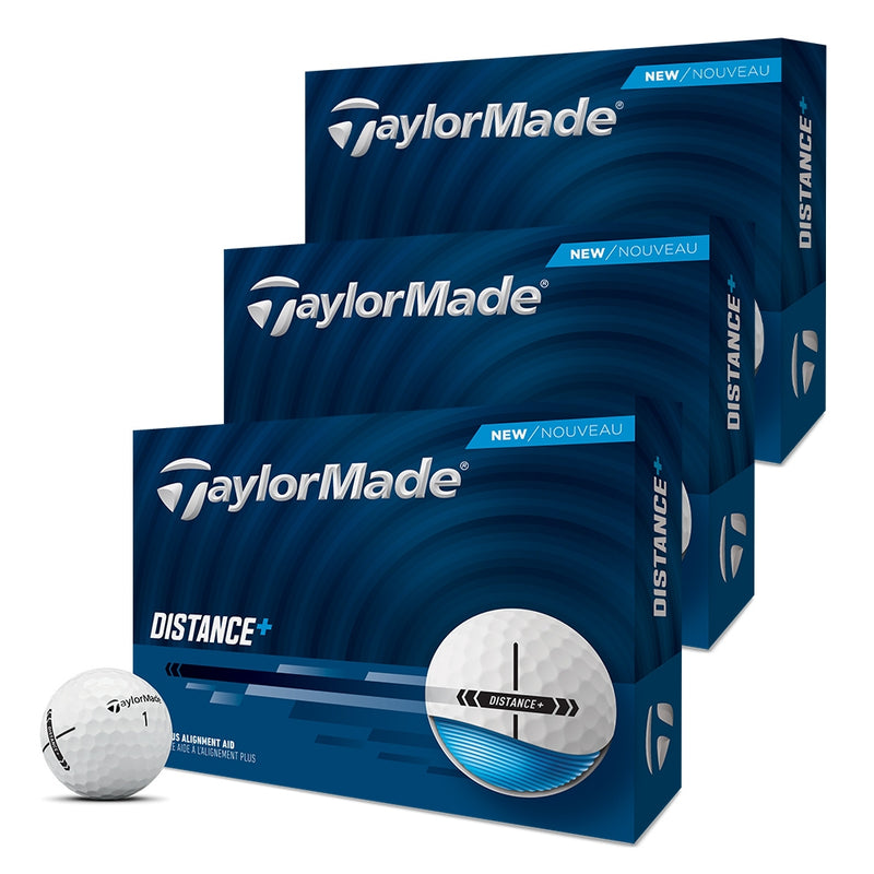 TaylorMade Distance+ Golfball Hvit 3 Dusin