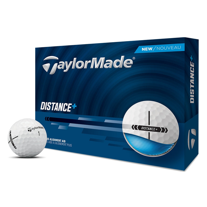 TaylorMade Distance+ Golfball Hvit