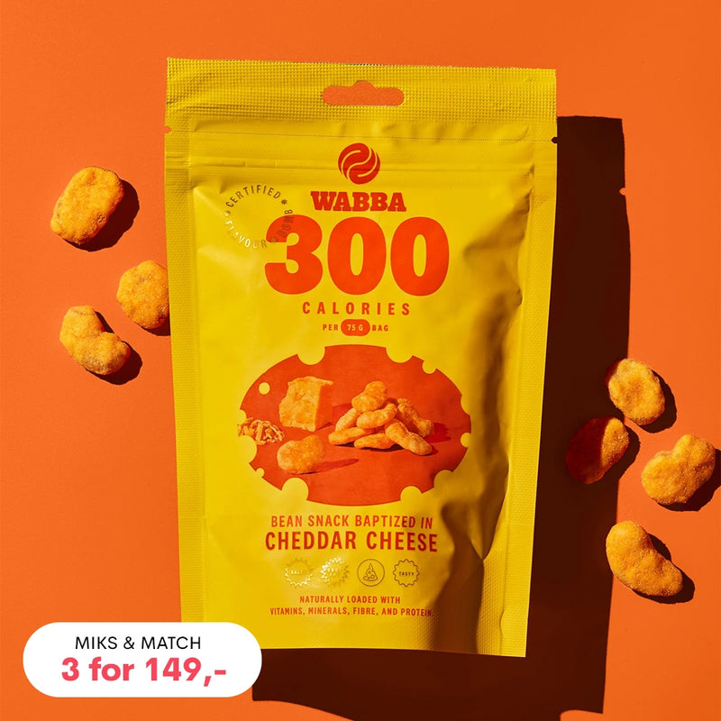 WABBA Cheddar Cheese Wabba Bean 75g