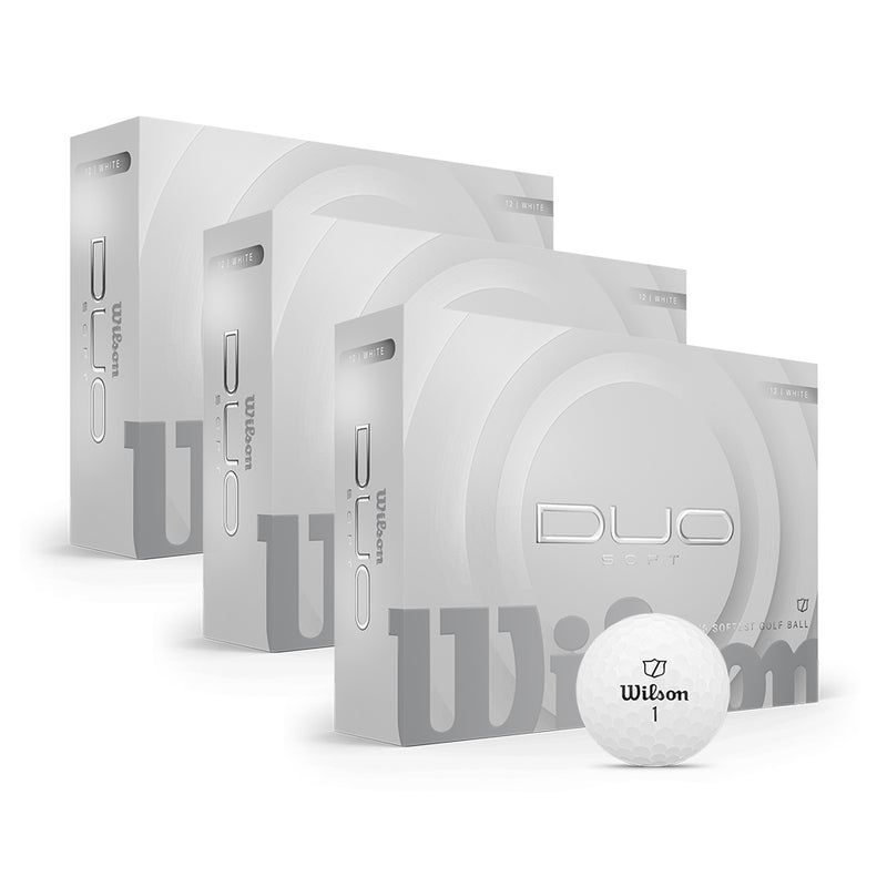 Wilson Duo Soft Golfball Hvit 3 Dusin