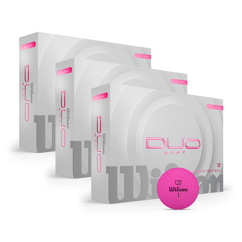 Wilson Duo Soft Golfball Rosa 3 Dusin