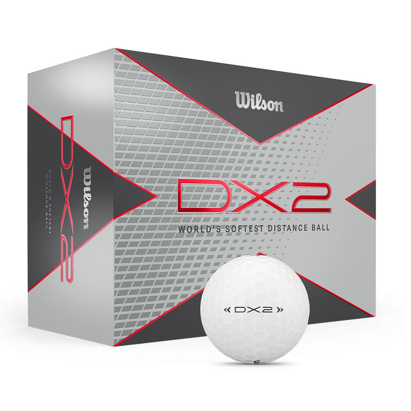 Wilson DX2 Soft Golfball Hvit 2 Dusin